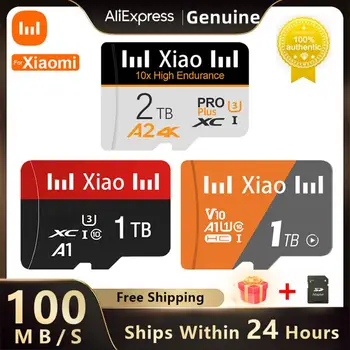 Для Xiaomi 2 ТБ Micro TF SD-Карта 1 ТБ TF Флэш-Карта 256 ГБ Карта Памяти Класса 10 Tarjeta 512 ГБ Мини-SD-Карта 128 ГБ Для Телефона Drone