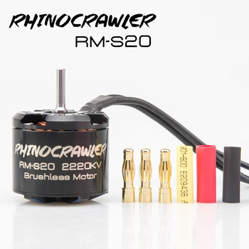 RhinoCrawler RM-S20 Бесщеточный Двигатель для 1/8 1/10 AM32 ESC80A RC Гусеничный Автомобиль LCG Шасси Axial SCX10 Traxxas TRX-4 MOA