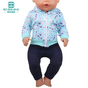 НОВАЯ одежда для кукол 17 дюймов, Модные Куртки, платья, обувь для игрушек 43-45 см, кукла для новорожденных и американская кукла, подарок для девочки